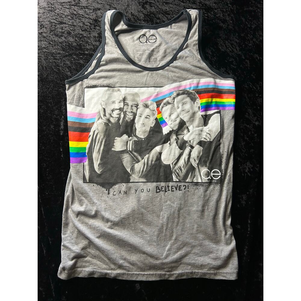 Queer Eye Cast Graphic Tank Top Men’s Small Gray Netflix Show